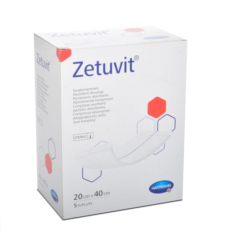 Zetuvit sterile Kompresse - Saugstarke Wundauflage, einzeln steril verpackt - Paul Hartmann