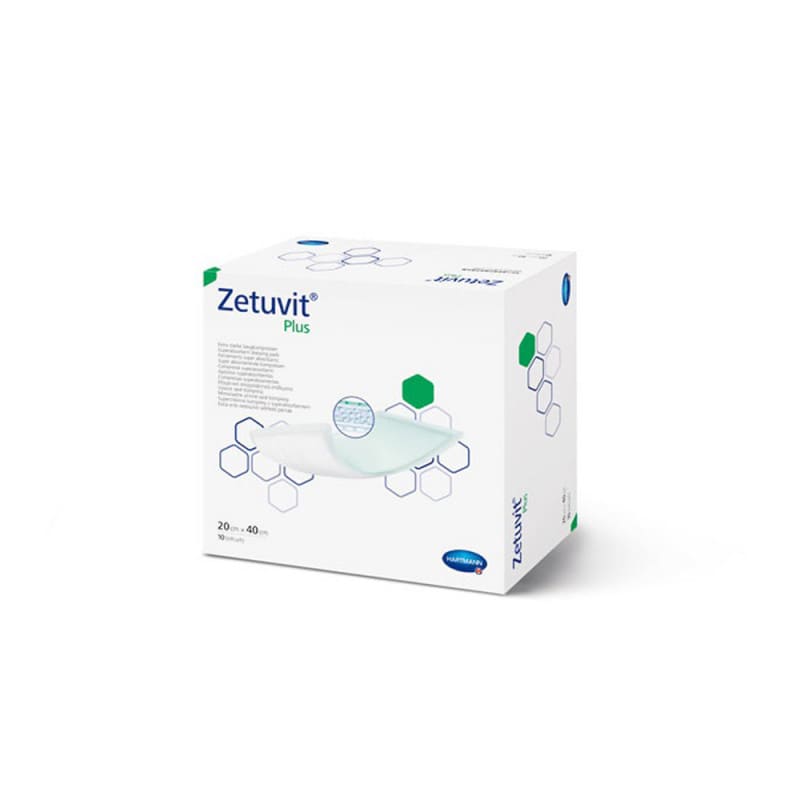 Zetuvit plus sterile Saugkompressen - für stark sezernierende Wunden, verkleben nicht - Paul Hartmann