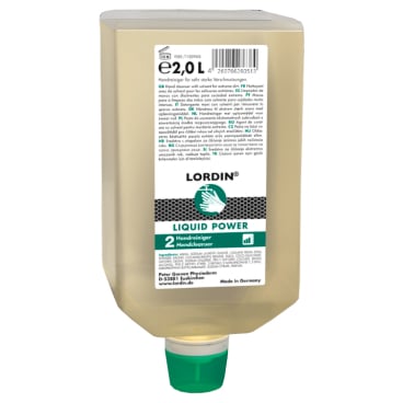 LORDIN LIQUID POWER Handwaschpaste - starkes Naturreibemittel für stark verschmutzte Hände - Med-Praxisbedarf