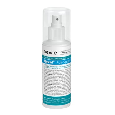 MYXAL Fußspray desinfizierend - alkoholfreies Pump-Spray für medizinische Einrichtungen - Med-Praxisbedarf