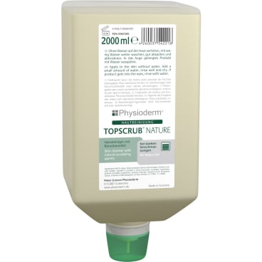 Physioderm TOPSCRUB NATURE Handreiniger - für starke Verschmutzungen mit Granulat - Med-Praxisbedarf