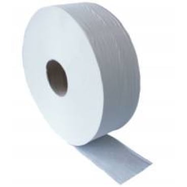 Jumbo-Toilettenpapier 300m hochweiß - 2-lagiges Tissue, lange Rollenlänge für Kliniken - Med-Praxisbedarf