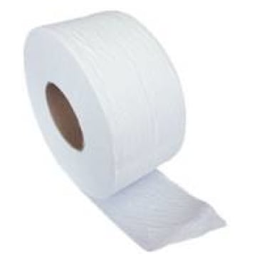 Jumbo-Toilettenpapier 180m hochweiß - 2-lagiges Tissue von Plock für Arztpraxen - Med-Praxisbedarf