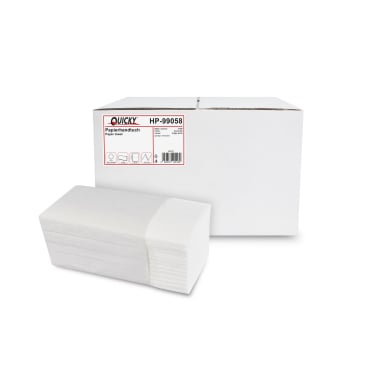 Hygienepapierhandtuch 24x21,5 cm 2-lagig - für den täglichen Gebrauch in Pflegeeinrichtungen - Med-Praxisbedarf