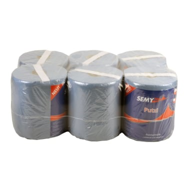 Papierhandtuchrolle MIDI blau - 2-lagig, Ø 19 cm für Arztpraxen und Kliniken - Med-Praxisbedarf