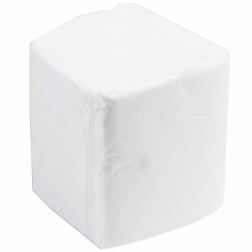 Toilettenpapier als Einzelblätter von Plock - 2-lagig und weiß für maximale Hygiene - Med-Praxisbedarf