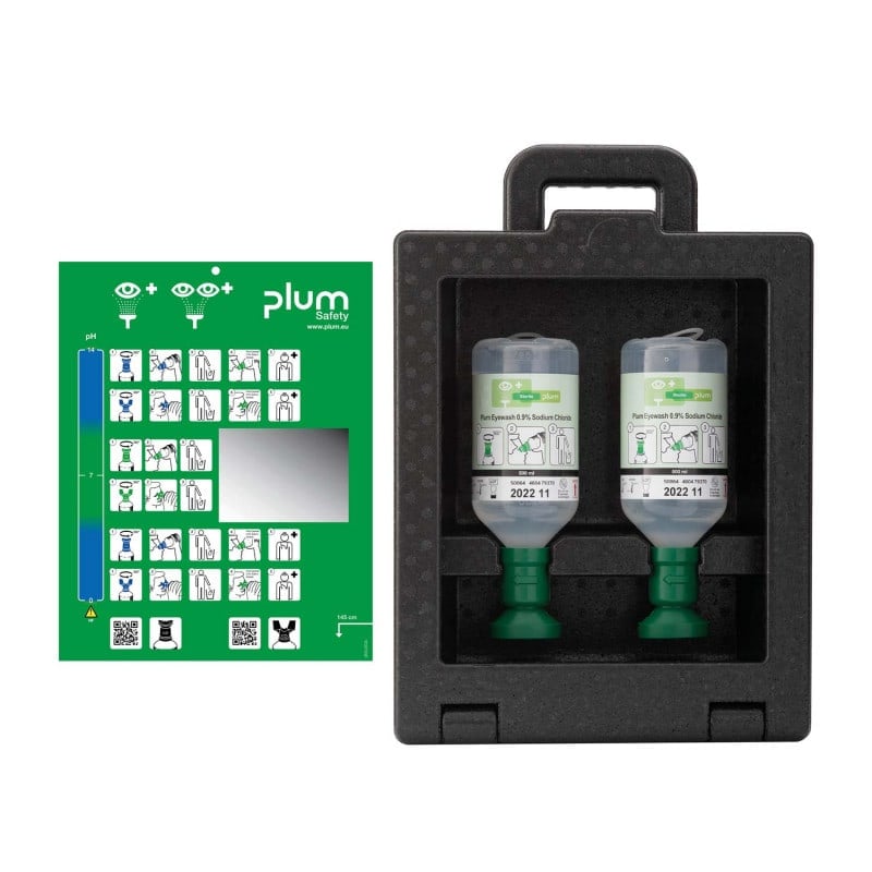 iBox 2 Augenspülwandbox im Einsatz - portable Erste-Hilfe-Lösung für Augenverletzungen - Med-Praxisbedarf