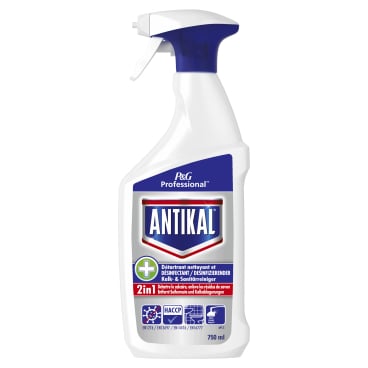 Desinfizierender Kalkreiniger Antikal Professional - Sprühflasche zur Entfernung von Kalkablagerungen - Med-Praxisbedarf