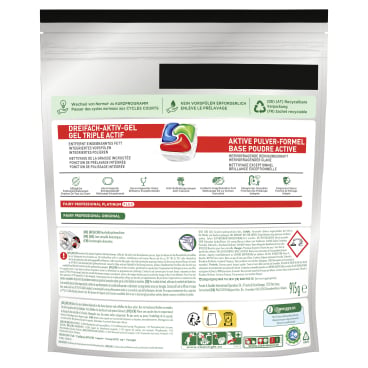 Fairy Professional Platinum Plus Spülmaschinentabs - Premium-Tabs für anspruchsvolle Reinigung - Med-Praxisbedarf