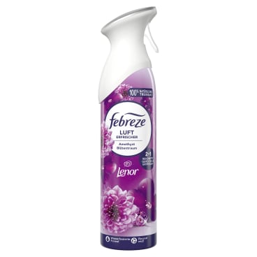 Febreze Lufterfrischer Blütentraum in lila Verpackung - entfernt zuverlässig unangenehme Gerüche - Med-Praxisbedarf