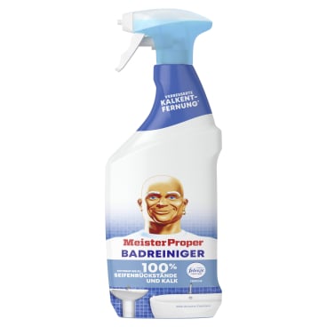 Meister Proper Badreiniger Spray Febreze Frische - praktischer Reiniger für Sanitärbereiche - Med-Praxisbedarf