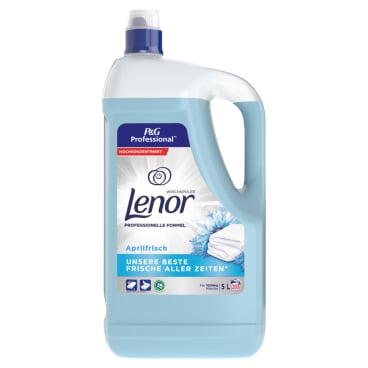 Weichspüler Konzentrat Aprilfrisch von Lenor - für weiche und duftende Berufskleidung, 5L - Med-Praxisbedarf