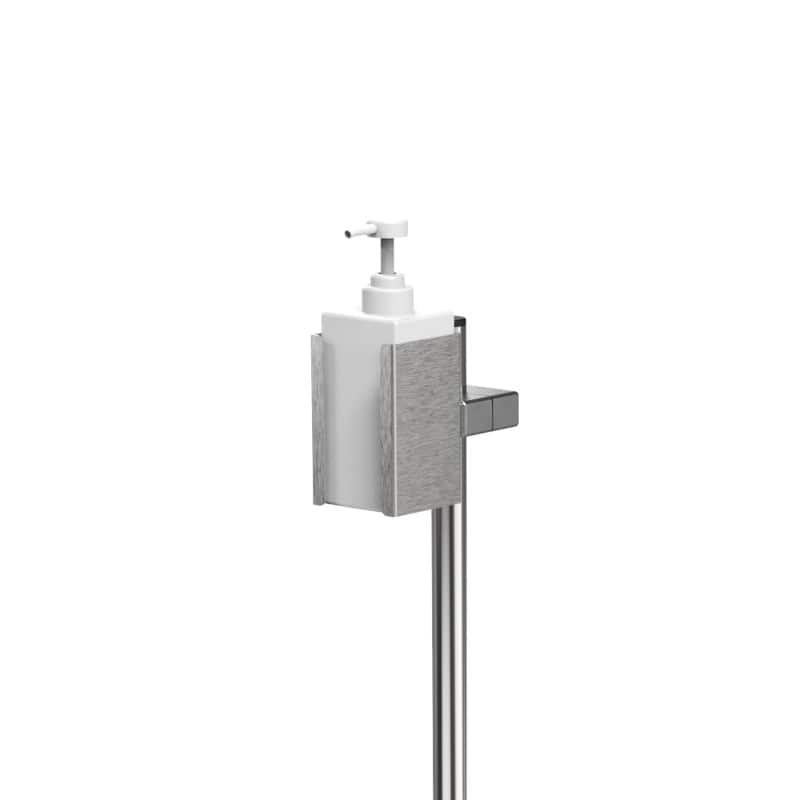 Hygienestation Light an Wand installiert - mit Handdesinfektionsmittelspender - Med-Praxisbedarf