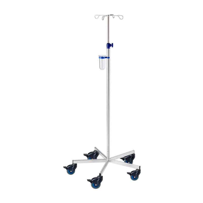Infusionsständer mit Beschwerung von Provita - 4,3 kg schwerer Fuß für sichere Befestigung von Perfusoren - Med-Praxisbedarf