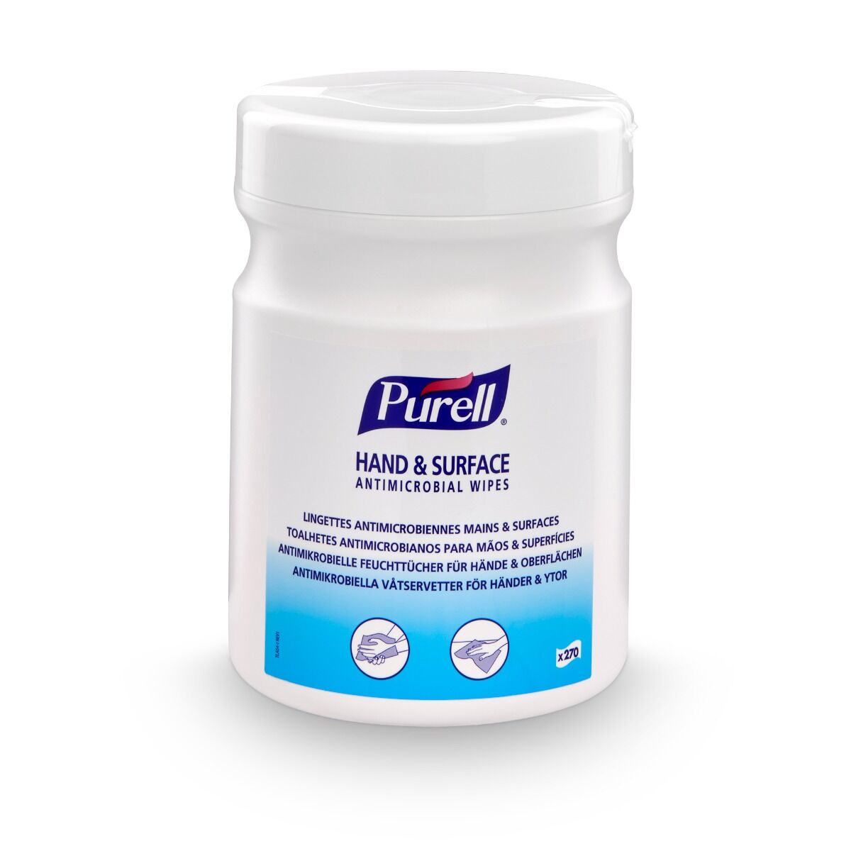 PURELL Hand & Surface Desinfektionstücher von Purell - für schnelle Hände- und Flächendesinfektion - Med-Praxisbedarf