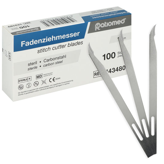 Fadenziehmesser steril 11 cm von Ratiomed - für sterile Fadenentfernung, einzeln verpackt - Med-Praxisbedarf