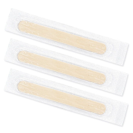 Mundspatel aus Holz steril - 150x18mm, für Rachenuntersuchungen, Einweg - Med-Praxisbedarf