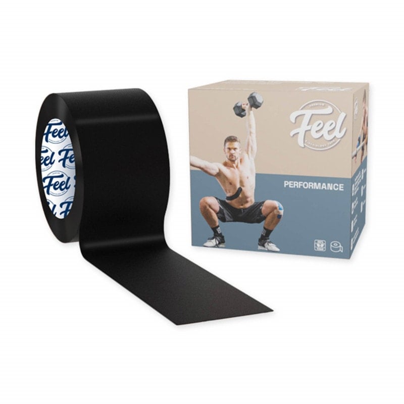 Feel Performance Tape Rolle in Blau - Kinesiologie Tape für Physiotherapie und Kliniken - Med-Praxisbedarf
