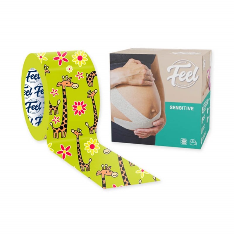 Feel Sensitive Tape Packung mit mehreren Rollen - Kinesiologie Tape Großpackung für Praxen - Med-Praxisbedarf