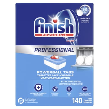 Finish Calgonit Professional Powerball Spülmaschinentabs - kraftvolle Reinigung für medizinische Einrichtungen - Med-Praxi...
