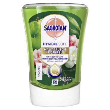 SAGROTAN No-Touch Seife 250 ml im Karton - praktischer Nachfüllbeutel für Medizinbereich - Med-Praxisbedarf