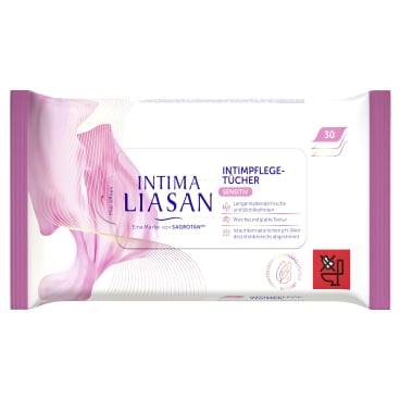 SAGROTAN Liasan Intima Sensitive Pflegetücher - für tägliche Frische, einzeln verpackt - Med-Praxisbedarf