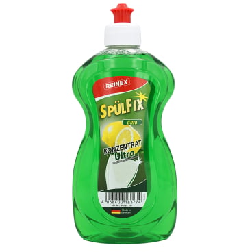 Reinex Spülfix Konzentrat Ultra Spülmittel Flasche - ergiebiges Handspülmittel für Arztpraxen und Kliniken - Med-Praxisbedarf