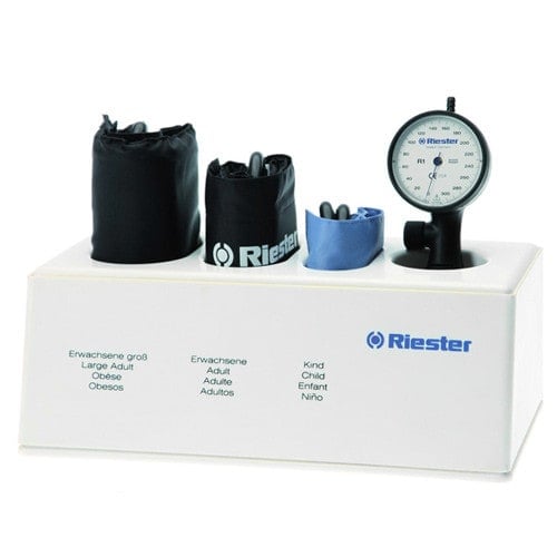 Riester R1 shock-proof Set Blutdruckmess-Set mit Manometer und drei Oberarm-Manschetten - komplett - Med-Praxisbedarf