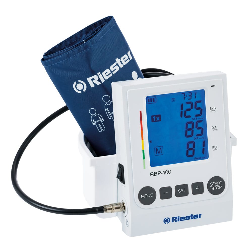 Digitales Blutdruckmessgerät Riester RBP-100 - kompaktes Profi-Gerät für Arztpraxis und Pflege - Med-Praxisbedarf