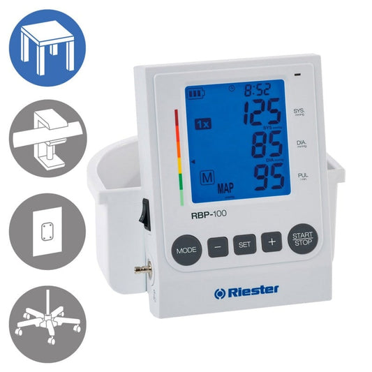 Riester RBP-100 Blutdruckmessgerät digitales Oberarmgerät für Praxis und mobile Einsätze - Med-Praxisbedarf
