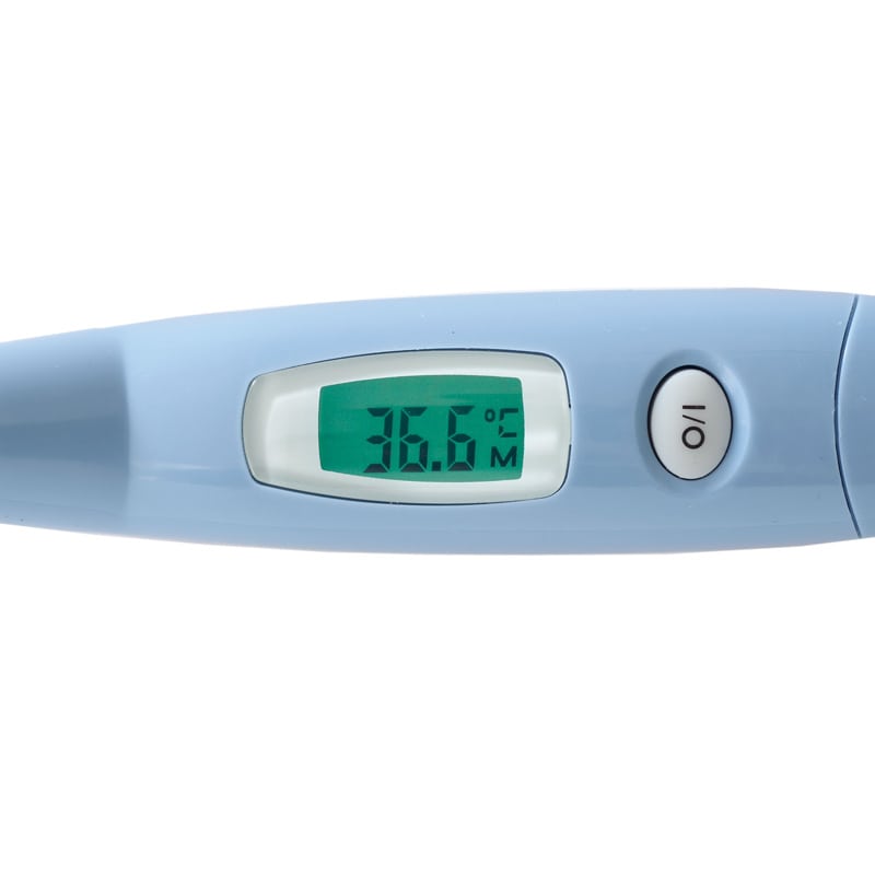 ri-thermo N Ohrthermometer Bedienung - Anzeige und Tasten des Infrarot-Thermometers im Detail - Med-Praxisbedarf
