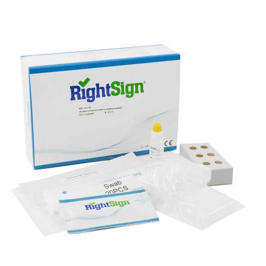 Right Sign Influenza A + B Schnelltest Nachweis von Virus-Antigenen für die Praxis - Med-Praxisbedarf