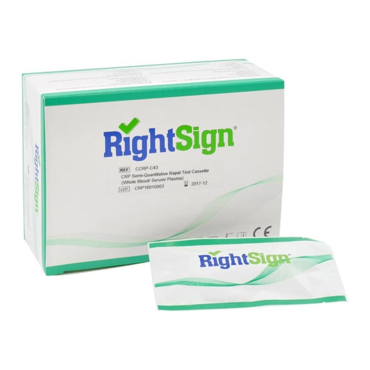 Right Sign CRP-Test semi-quantitativ 25 Stück - Nachweis von C-reaktivem Protein in Blut - Med-Praxisbedarf