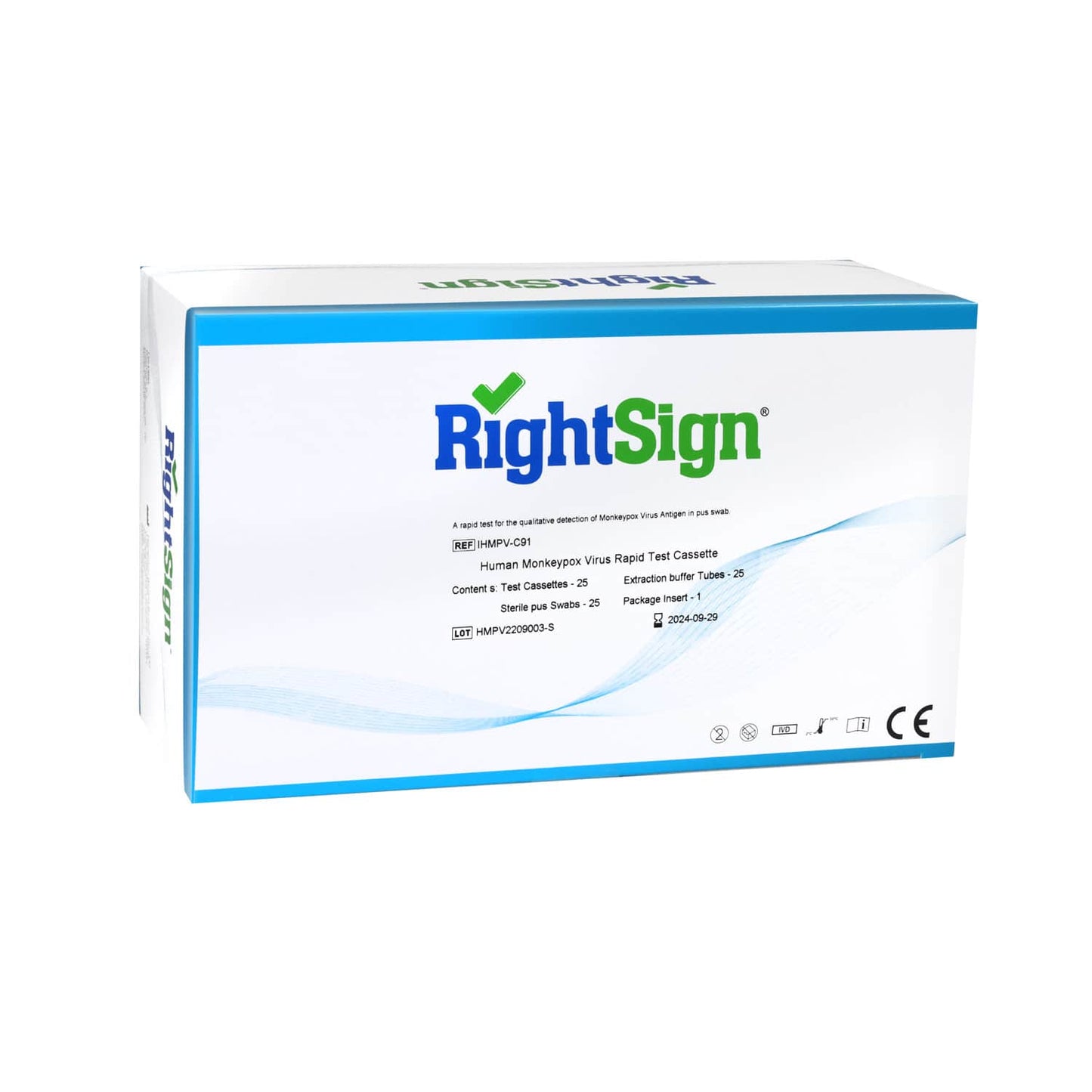 Affenpocken Nachweis Schnelltest - Qualitativer RightSign Antigentest - Med-Praxisbedarf