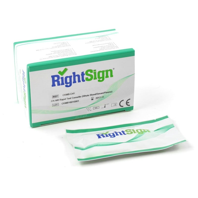 RightSign CK-MB-Test qualitativ - Chromatographischer Immunoassay für Vollblut, Serum, Plasma - Med-Praxisbedarf