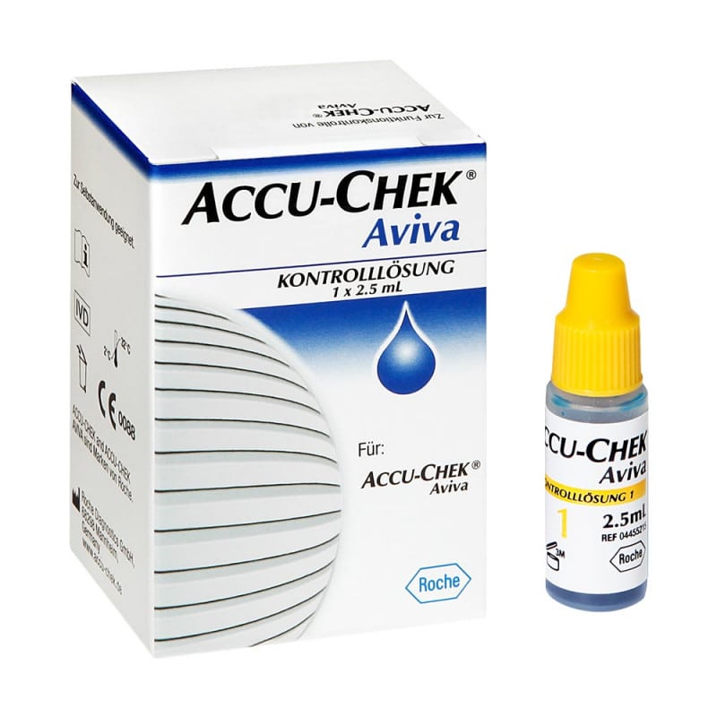 Accu-Chek Aviva Kontrolllösung - Funktionskontrolle für Aviva und Aviva Nano Blutzuckermessgeräte - Med-Praxisbedarf