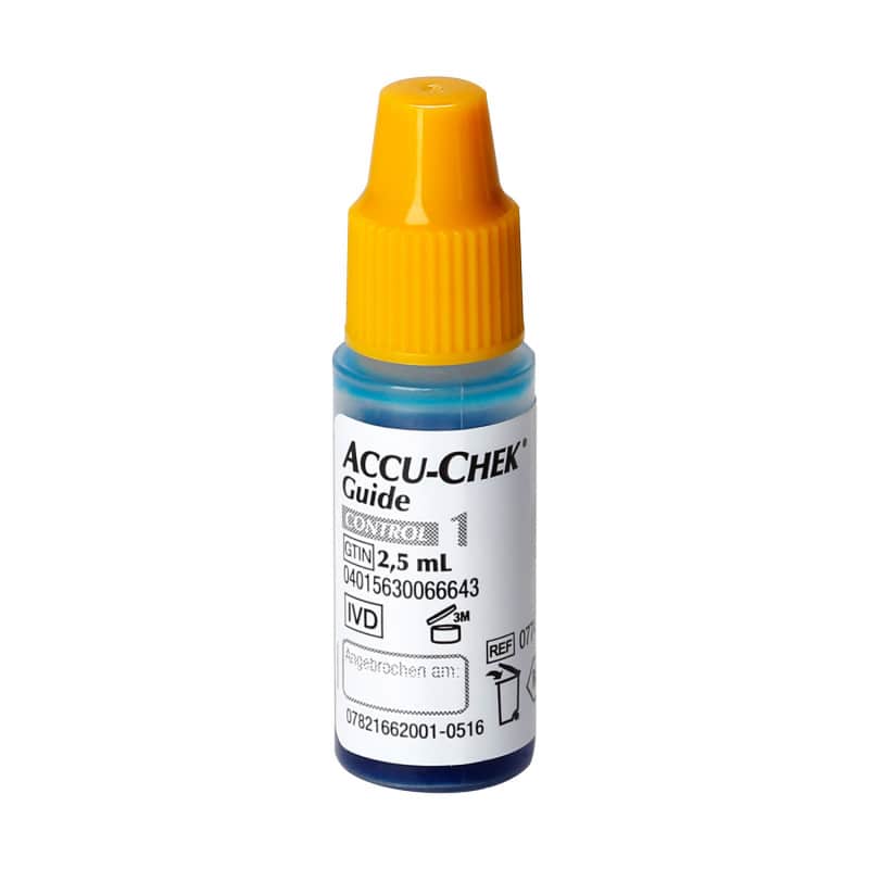 Accu-Chek Guide Kontrolllösung - Glucoselösung zur Überprüfung von Gerät und Teststreifen - Med-Praxisbedarf