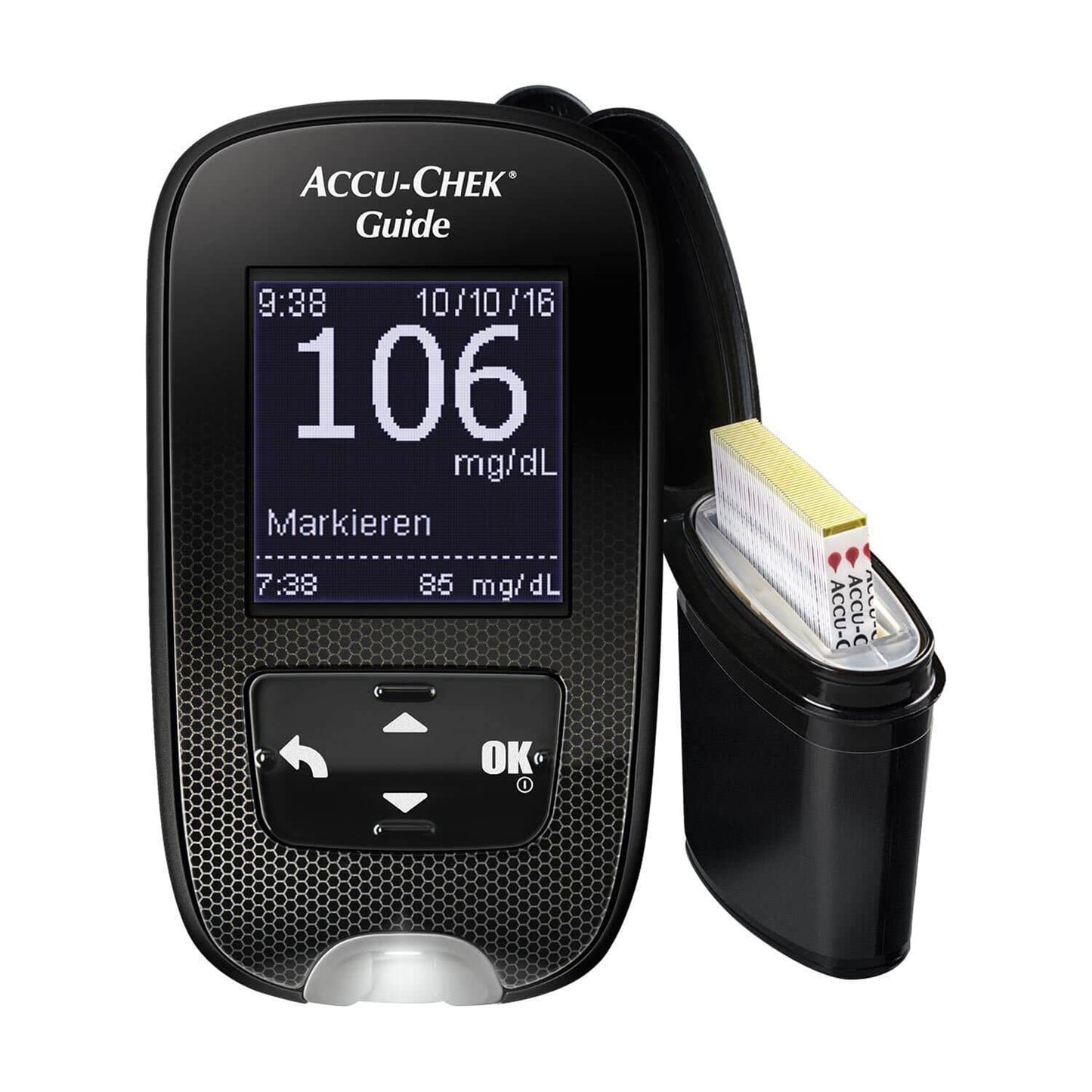 Accu-Chek Guide Messgerät weiß - professionelles Gerät für Pflegeeinrichtungen mit Datumsanzeige - Med-Praxisbedarf
