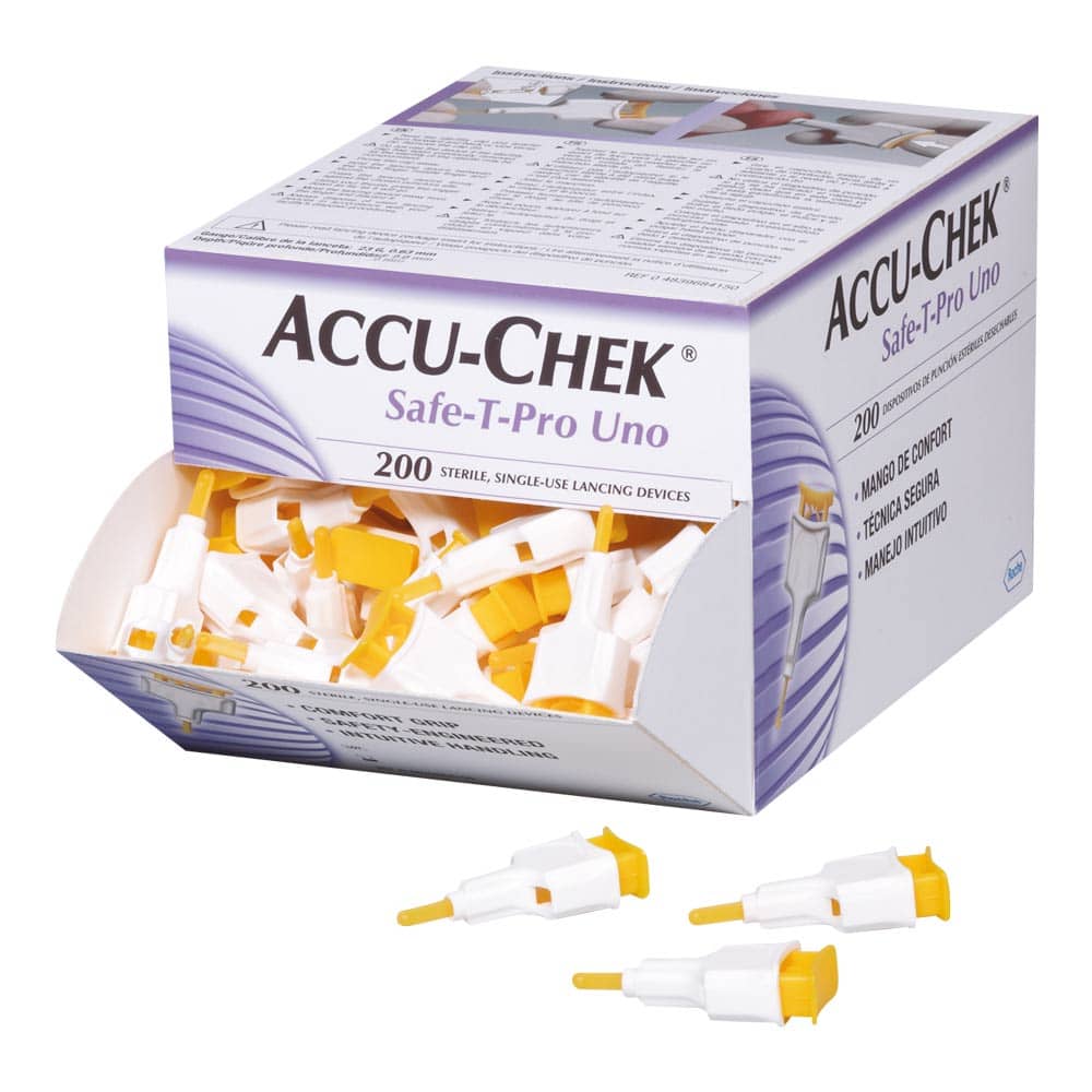 Accu-Chek Safe-T Pro Stechhilfe im praktischen Einsatz - zur sicheren Blutentnahme in der Praxis - Med-Praxisbedarf