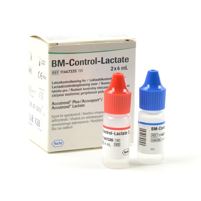 Accutrend BM-Control-Lactate Lösung - Funktionskontrolle für Messgeräte von Roche - Med-Praxisbedarf
