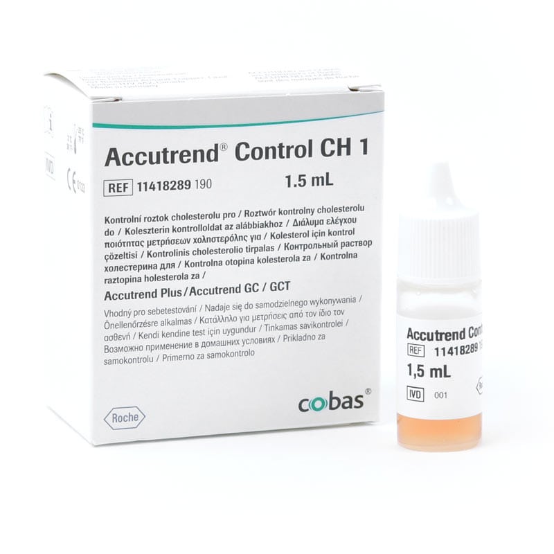Accutrend Control CH1 Lösung - Cholesterin-Kontrolllösung für Messgenauigkeit - Med-Praxisbedarf