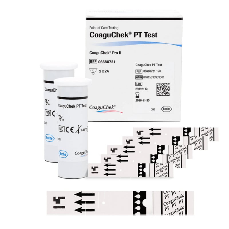CoaguChek Pro II PT-Teststreifen 48 Stück - für professionelle INR-Messung im Praxisbedarf