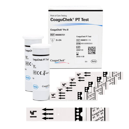 CoaguChek Pro II PT-Teststreifen 48 Stück - für professionelle INR-Messung im Praxisbedarf