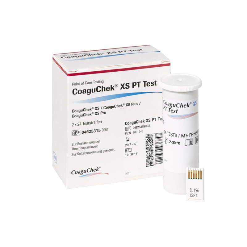CoaguChek XS PT Teststreifen - zur Bestimmung von INR- und Quick-Werten