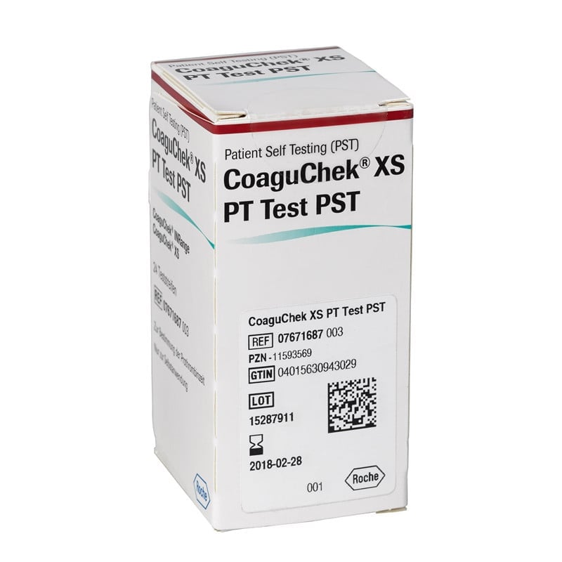 CoaguChek XS PT PST Teststreifen - zur schnellen Prothrombinzeit-Bestimmung