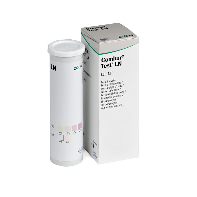 Combur 2 Test LN Urinteststreifen - 50 Stück für Leukozyten und Nitrit - Med-Praxisbedarf
