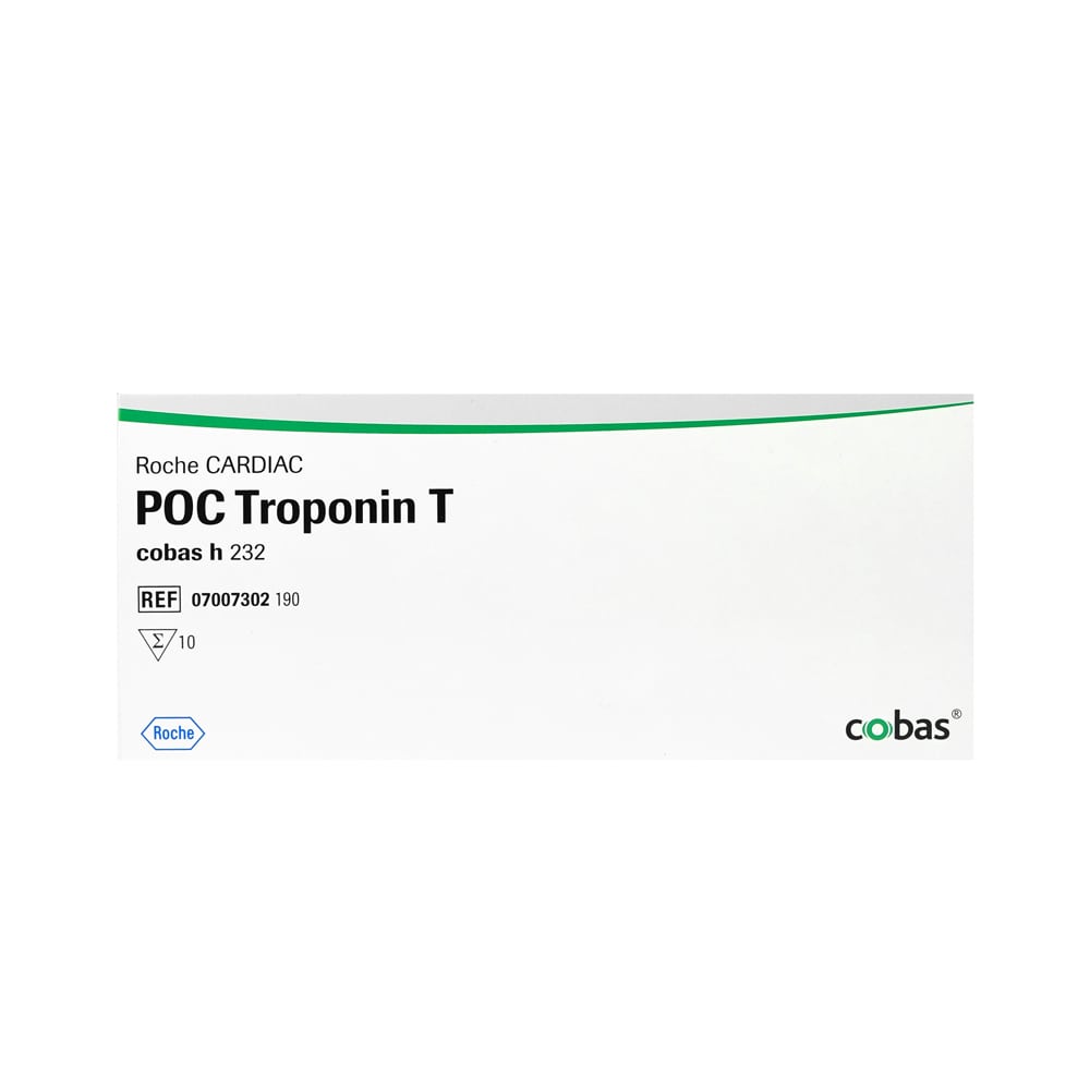 Roche CARDIAC POC Troponin T Packung - Teststreifen für Myokardinfarkt-Diagnostik - Med-Praxisbedarf