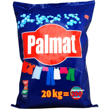 Palmat Universalwaschmittel Pulver - professionelles Waschmittel für weiße und bunte Wäsche - Med-Praxisbedarf