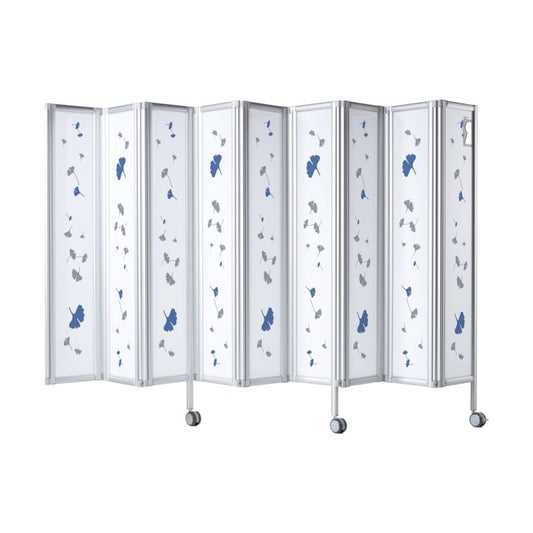 Design-Platte für ropimex Faltwände - bedruckte Plexiglas-Platte als Raumteiler-Element - Med-Praxisbedarf