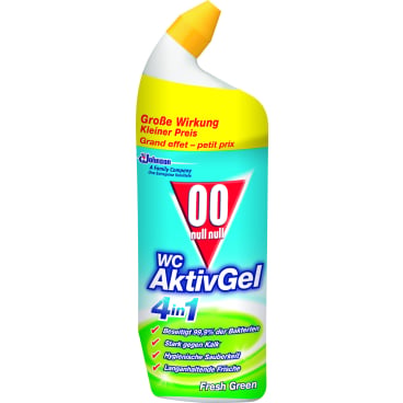 Professioneller WC-Reiniger 00 WC Aktiv Gel - 4-in-1 Wirkung für klinische Toiletten - Med-Praxisbedarf